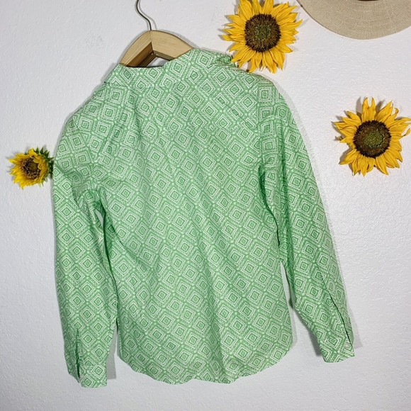 Chico’s Tribal Aztec Button No-iron Blouse Size 0 Or Small Women’s - Picture 15 of 16